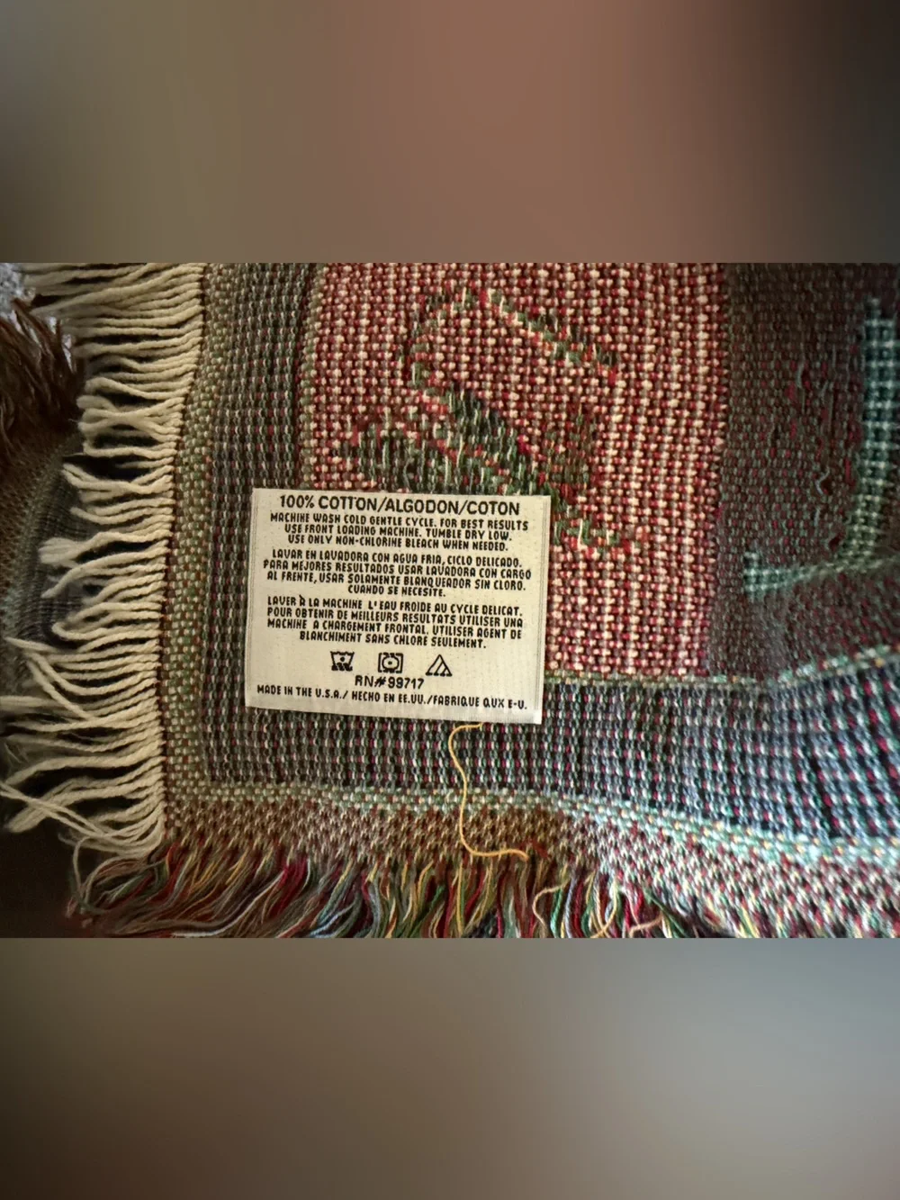 Cotton tapestry throw Blanket Art of fishing